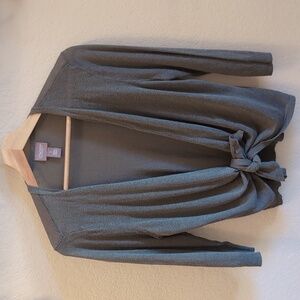 Chicos Women Wrap Light Weight Cardigan Olive Green